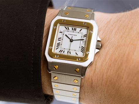 cartier santos gold numerals|cartier santos carree gold.